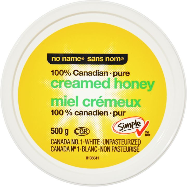 No Name - 100% Canadian Pure Creamed Honey - 500 g - Canadian Distribution