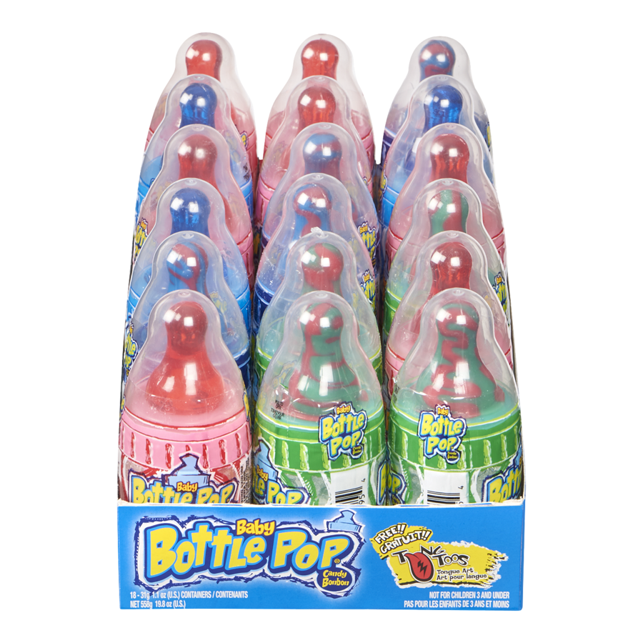 Baby Bottle Pop - Baby Bottle Pop (Case) - Case - 18 x 31 g - Canadian Distribution