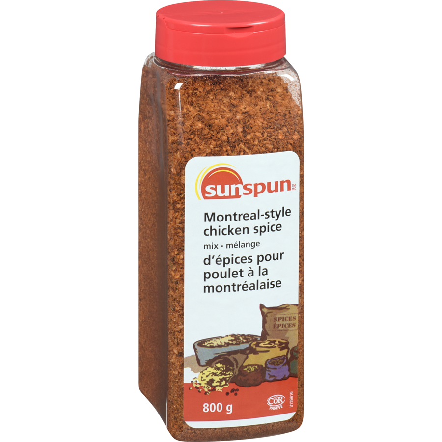 Sunspun - Montreal-Style Chicken Spice Mix - 800 g - Canadian Distribution