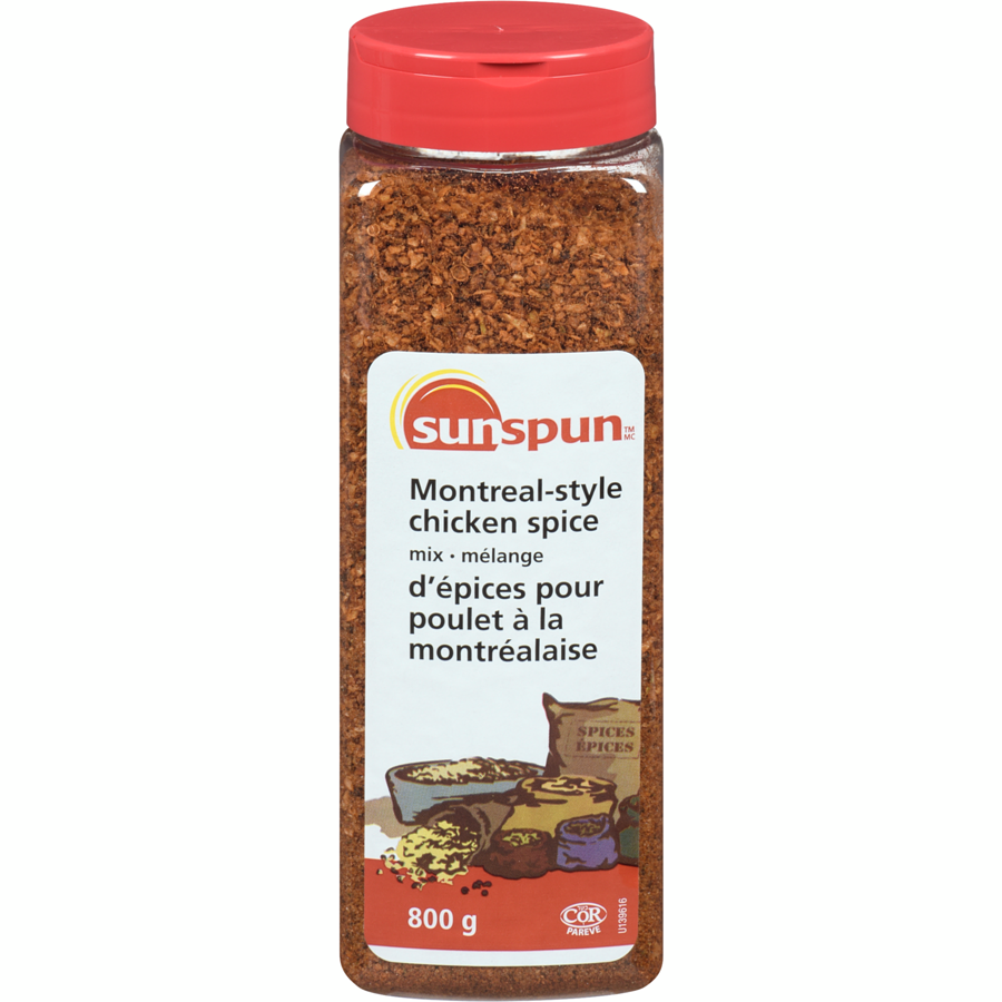 Sunspun - Montreal-Style Chicken Spice Mix - 800 g - Canadian Distribution