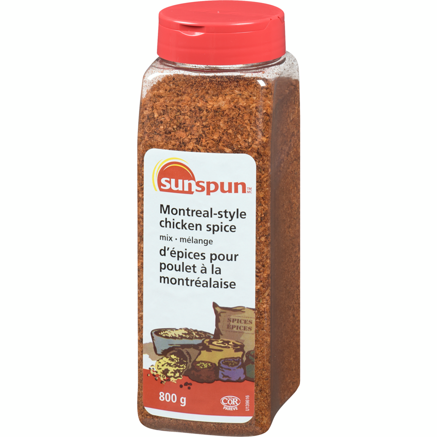 Sunspun - Montreal-Style Chicken Spice Mix - 800 g - Canadian Distribution