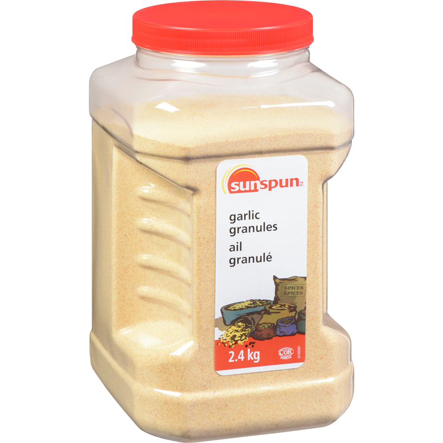 Sunspun - Garlic Granules - 2.4 kg - Canadian Distribution