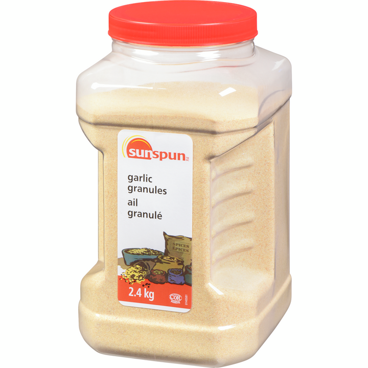 Sunspun - Garlic Granules - 2.4 kg - Canadian Distribution