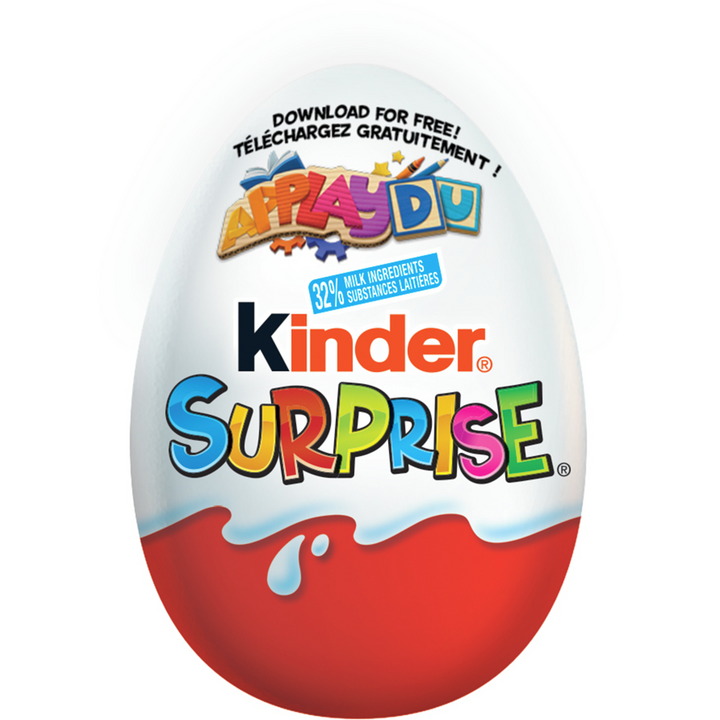 Kinder - SURPRISE® Milk Chocolate Eggs with Toys, Classic Edition, 1 egg - Case - 24 x 20 g - Canadian Distribution