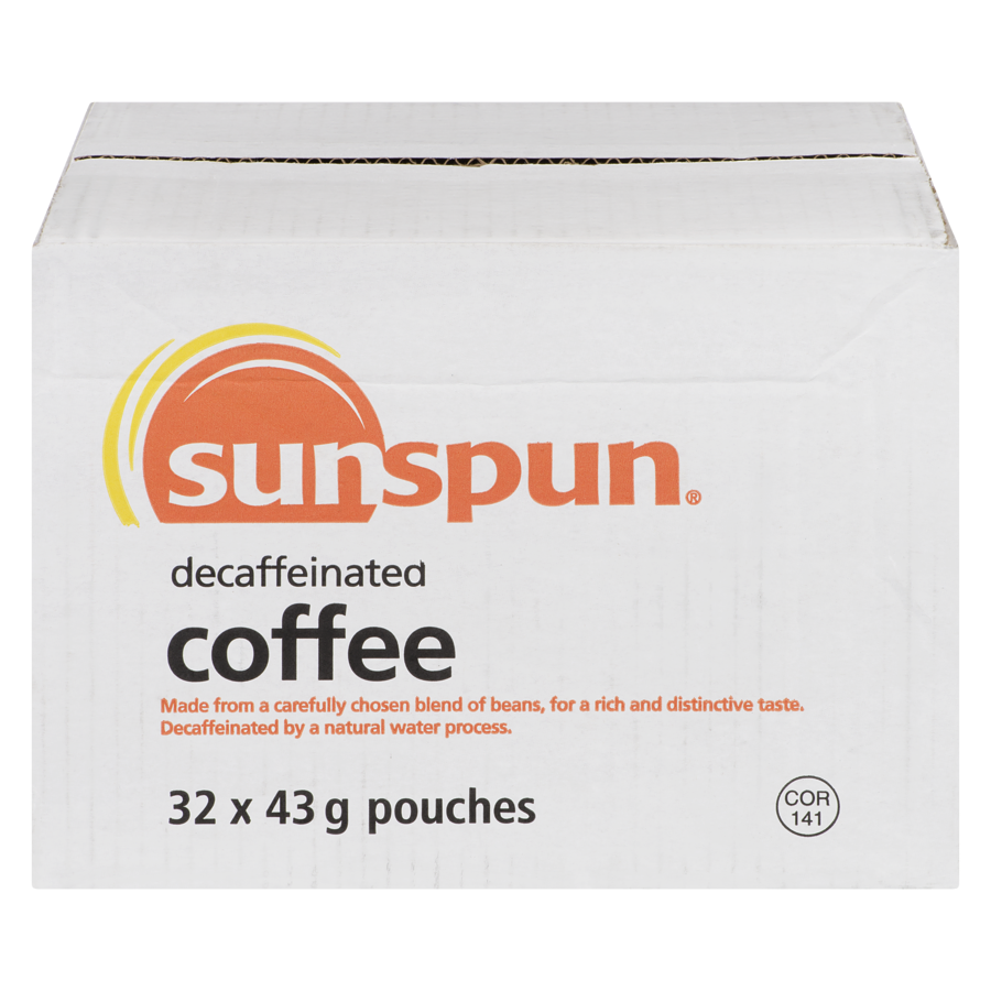 Sunspun - Decaffeinated Coffee - Case - 32 x 43 g - Canadian Distribution