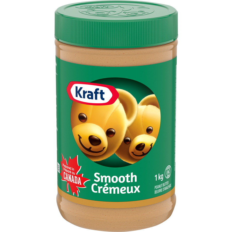 Kraft - Smooth Peanut Butter - 1 kg - Canadian Distribution