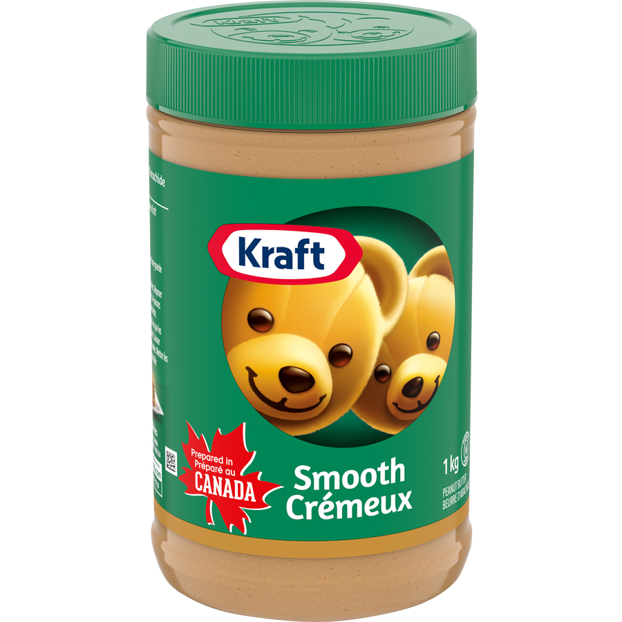 Kraft - Smooth Peanut Butter - 1 kg - Canadian Distribution