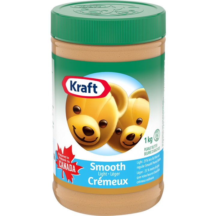 Kraft - Smooth Light Peanut Butter - 1 kg - Canadian Distribution