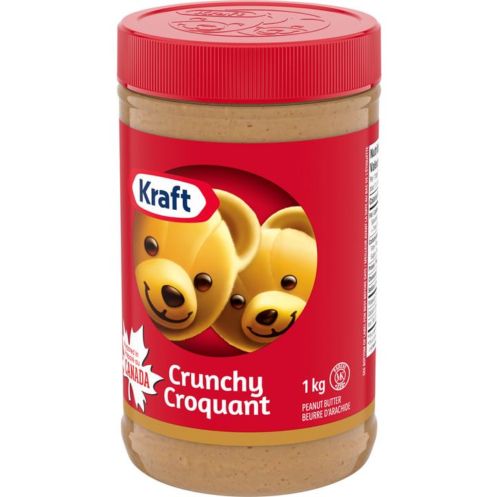 Kraft - Crunchy Peanut Butter - 1 kg - Canadian Distribution