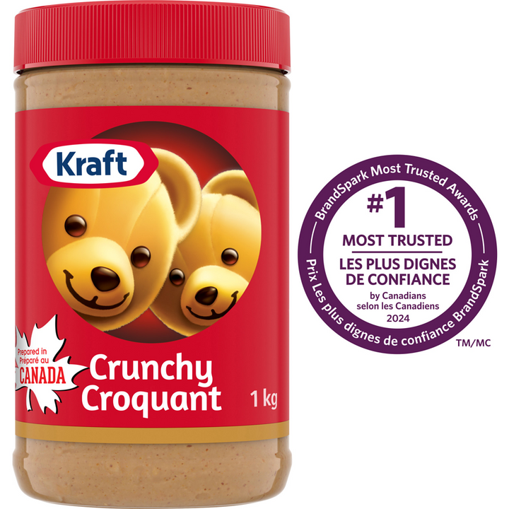 Kraft - Crunchy Peanut Butter - 1 kg - Canadian Distribution