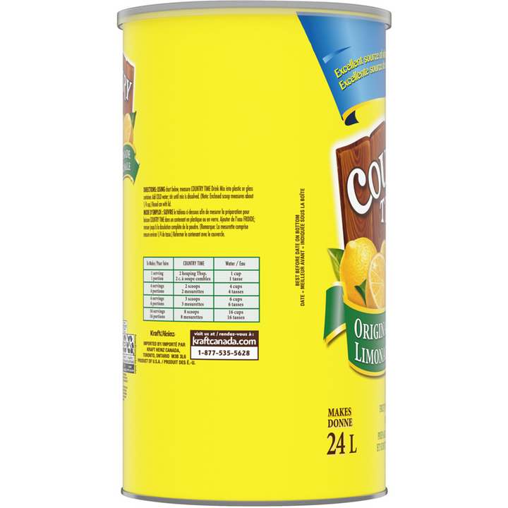 Country Time - Lemonade Drink Mix - 2 kg - Canadian Distribution