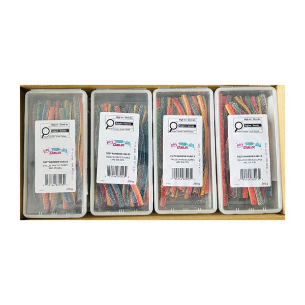 Fizzy Rainbow Cables - 48 x 260 g - R2-Delix - Canadian Distribution