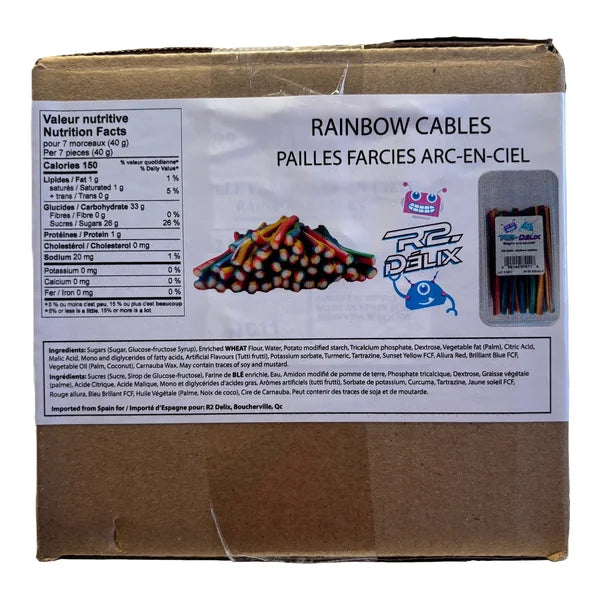 Câbles arc-en-ciel - 48 x 260 g - R2-Delix - Distribution canadienne - Livraison gratuite au Canada pour les commandes de plus de 199 $ CA
