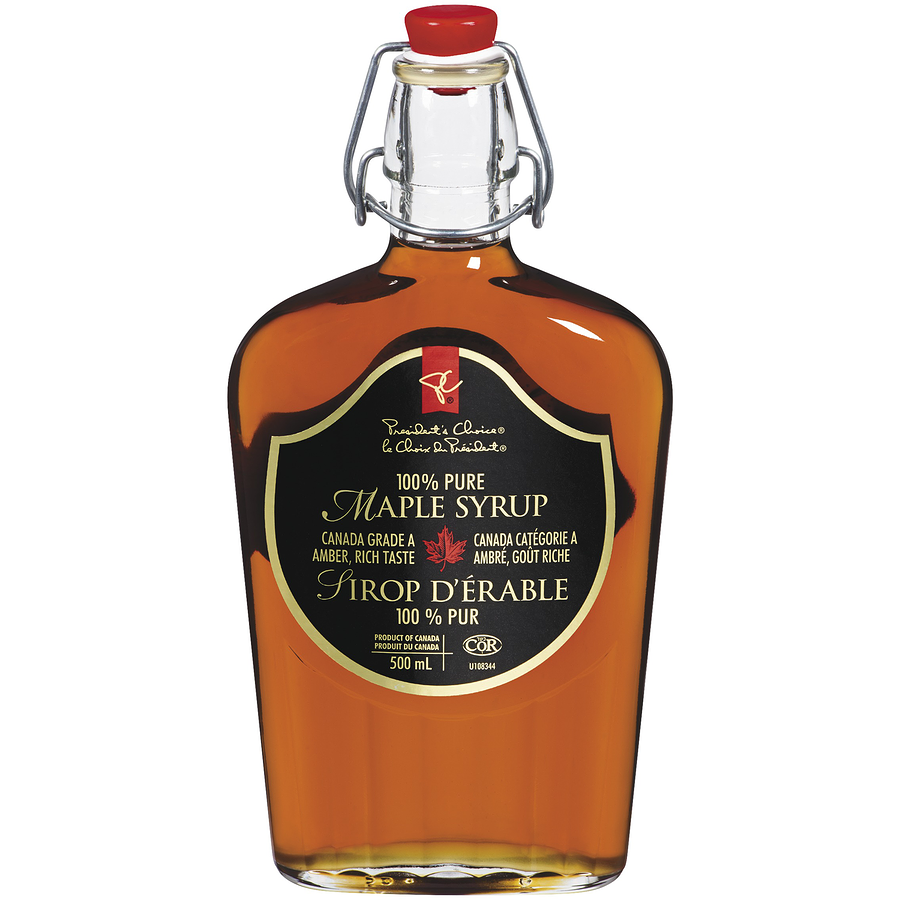 President's Choice - 100% Pure Maple Syrup (Amber) - 500 mL - Canadian Distribution