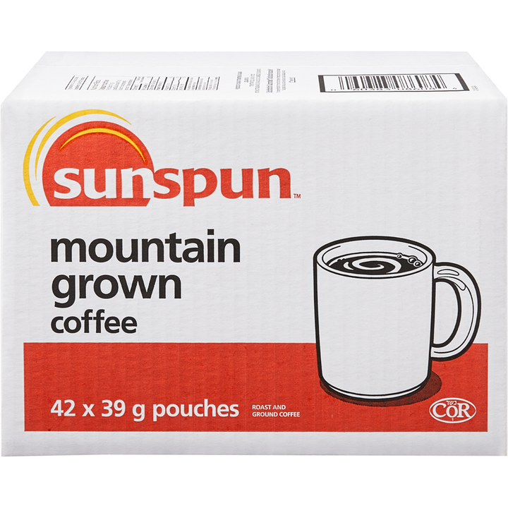 Sunspun - Roasted Coffee - Case - 42 x 39 g - Canadian Distribution