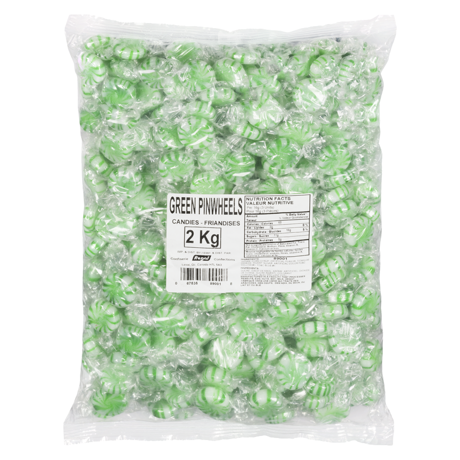 Regal - Green Pinwheel Candy - 2 kg - Canadian Distribution