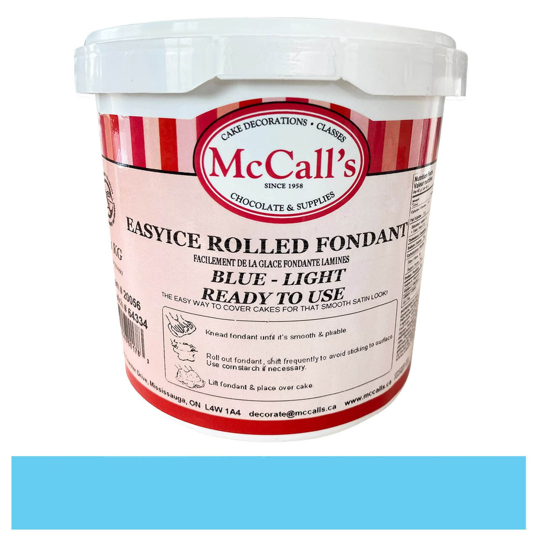 EasyIce Light Blue Rolled Fondant | 1 x 1 kg | Baking Mixes and Ingredients | Canadian Distribution