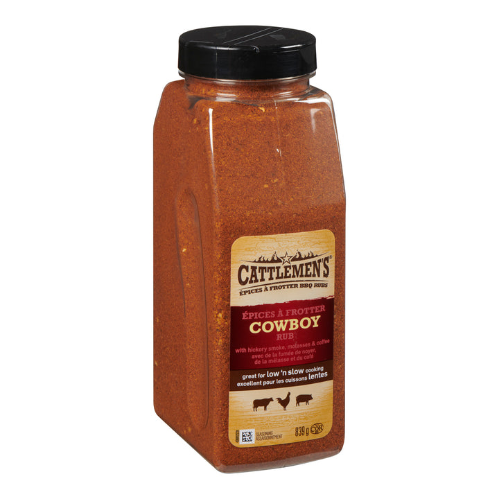 Seasoning Rub Cowboy - 6 x 839 g (Case = 1 x 839 g) - Cattlemen's - Restaurant and Foodservice Ingredients - Canadian Distribution