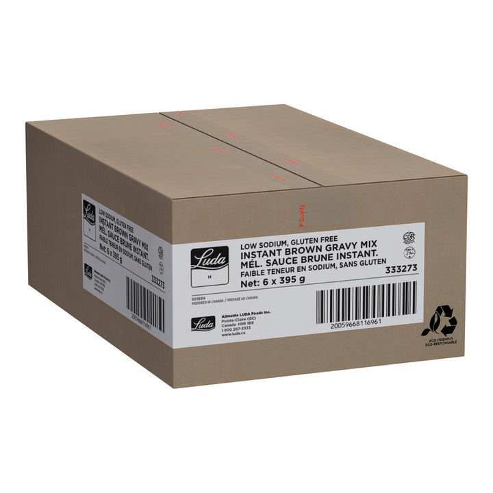 Sauce brune sans gluten et faible en sodium - 6 x 395 g - Luda Healthcare - Ingrédients pour restaurants et services de restauration - Distribution canadienne