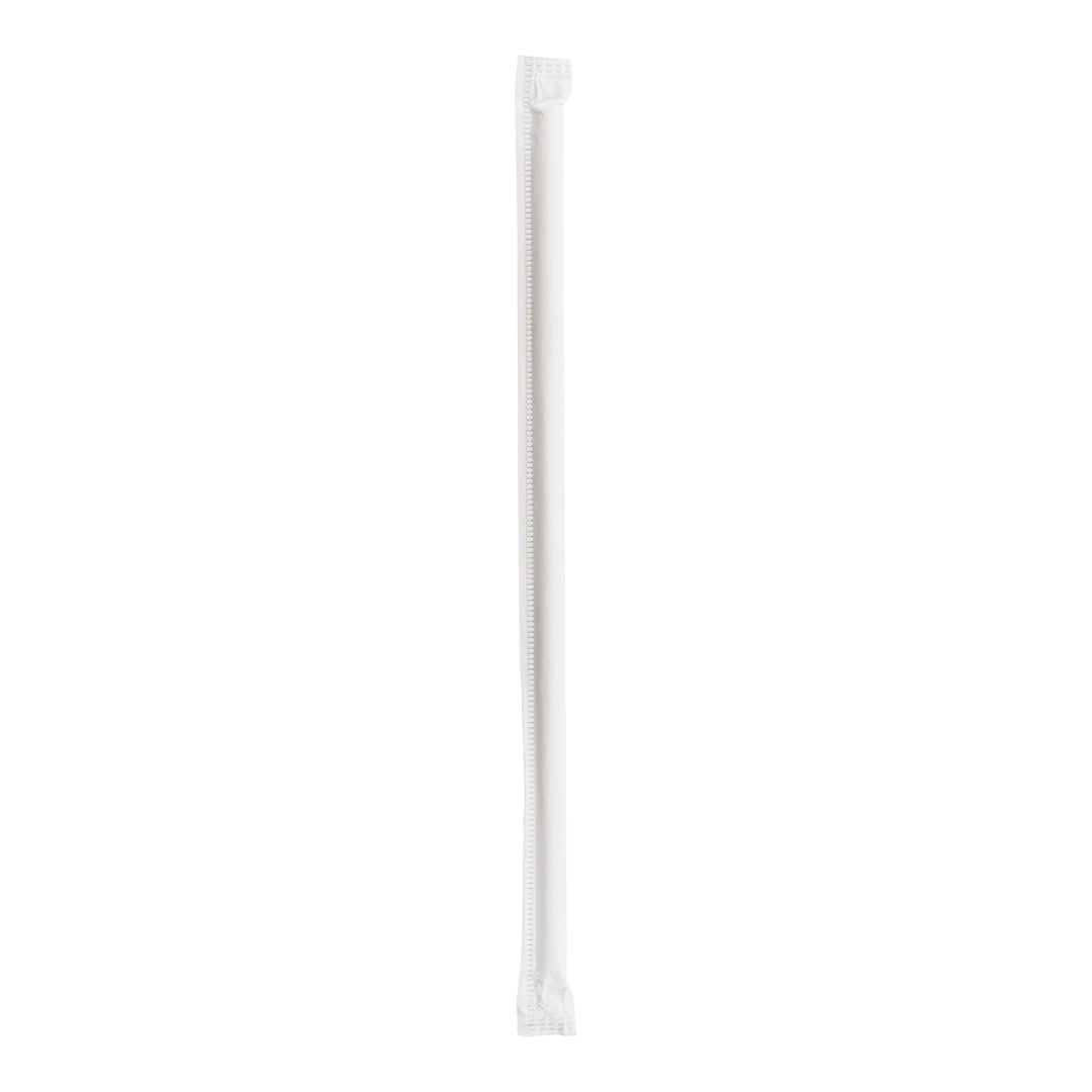 Straw Plastic Wrap Milkshake 8 in. - 6 x 500 count - Stone Plastics - Packaging and Accessories - Restaurant Supplies and Equipment - Canadian Distribution