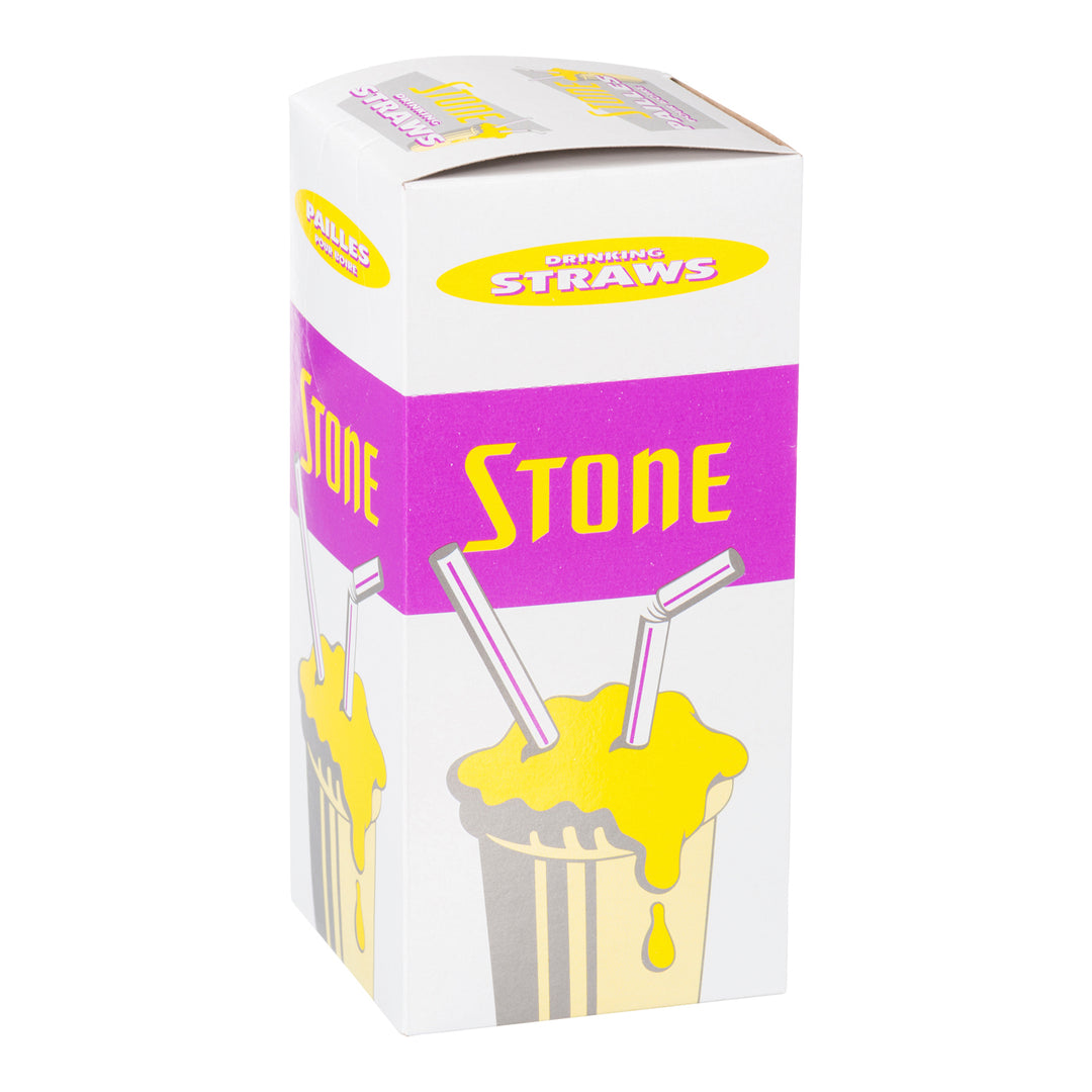 Straw Unwrapped Flexible 8 in. - 9 x 200 count - Stone Plastics - Packaging and Accessories - Restaurant Supplies and Equipment - Canadian Distribution