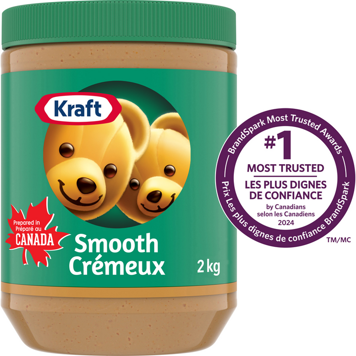 Kraft - Smooth Peanut Butter - 2 kg - Canadian Distribution