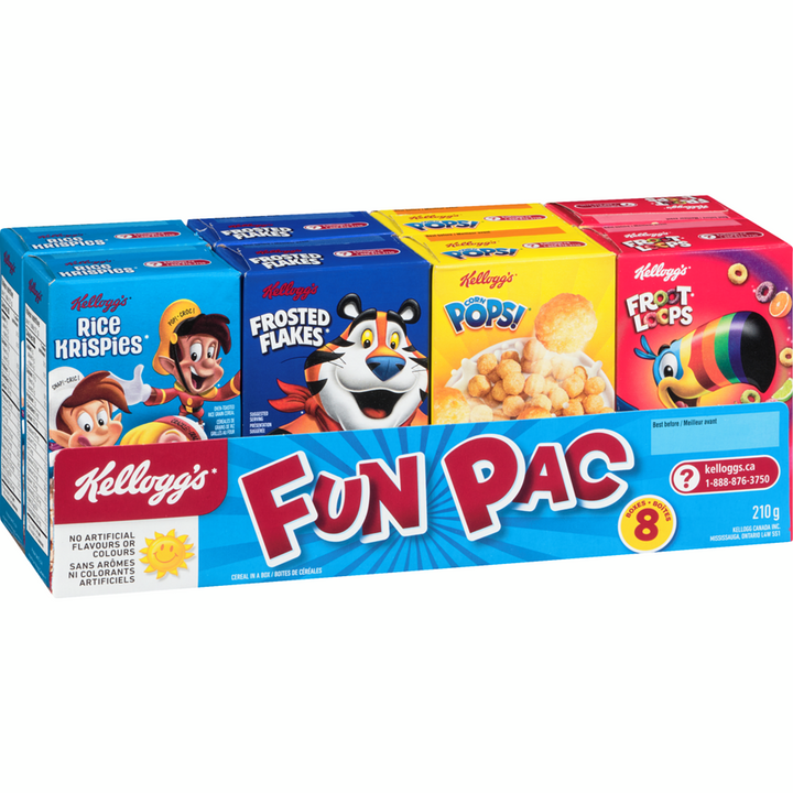 Kelloggs - Fun Pac Cereal - 210 g - Canadian Distribution