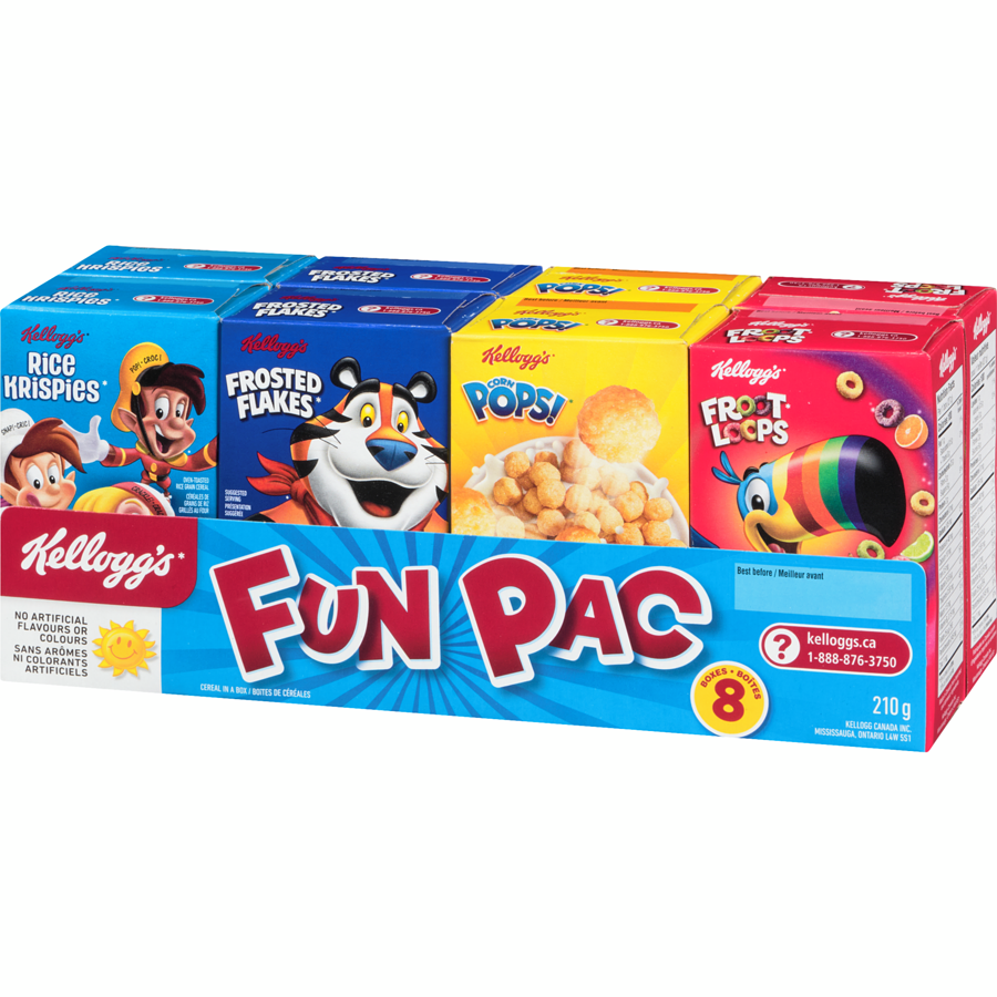 Kelloggs - Fun Pac Cereal - 210 g - Canadian Distribution