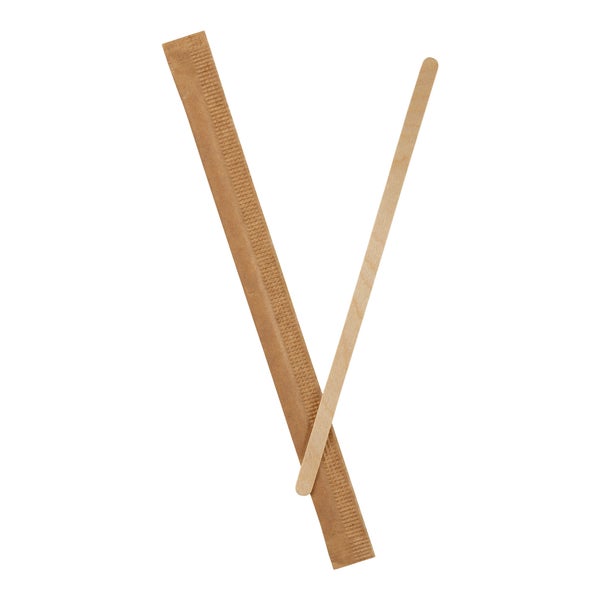 Cafe Express Wrapped Wooden Coffee Stir Stick 5.5" - Pack of 5000 - Grocery and Food Items - Canadian Distribution