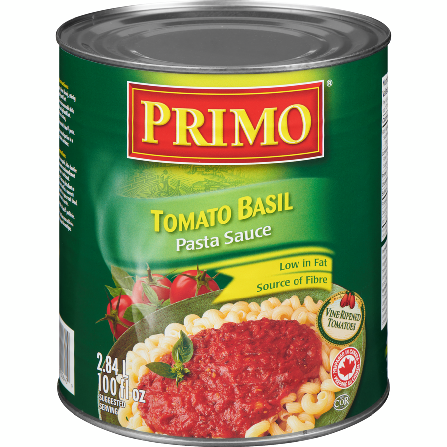 Primo - Sauce, Tomato Basil - 2.84 L - Canadian Distribution