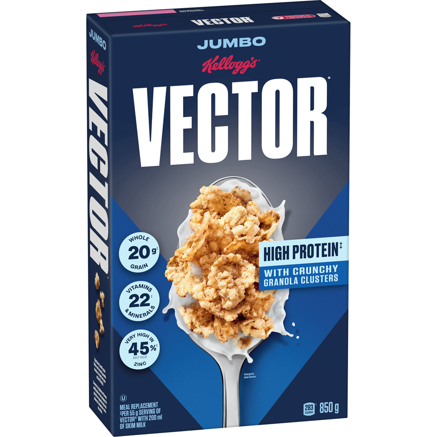 Kelloggs - Vector Meal Replacement Cereal - 850 g - Canadian Distribution