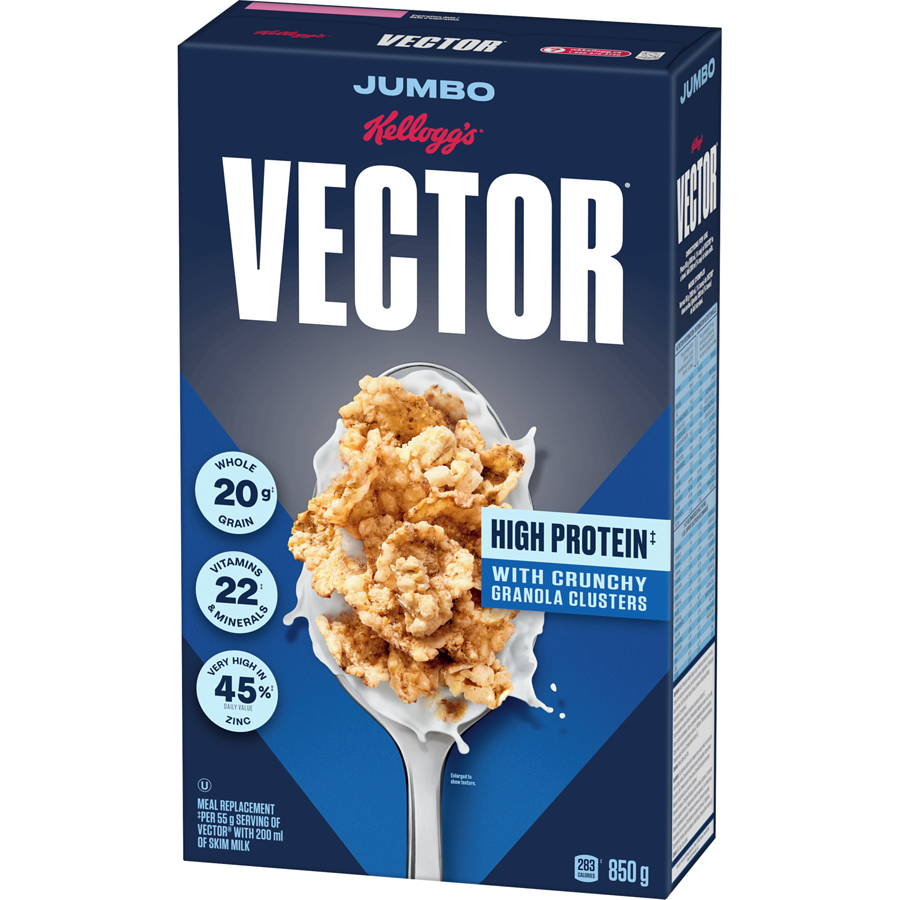 Kelloggs - Vector Meal Replacement Cereal - 850 g - Canadian Distribution