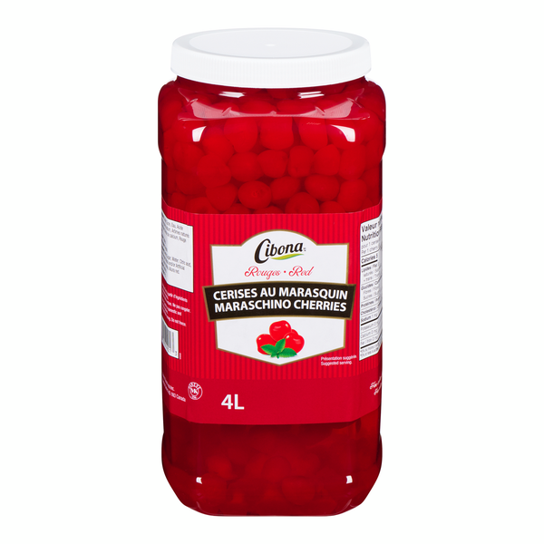 Cibona Maraschino Cherries - 4 x 4 L - Grocery and Food Items - Canadian Distribution