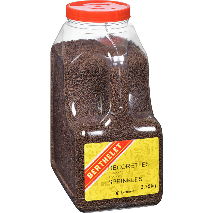 Berthelet - Chocolate Sprinkles - 2.75 kg - Canadian Distribution