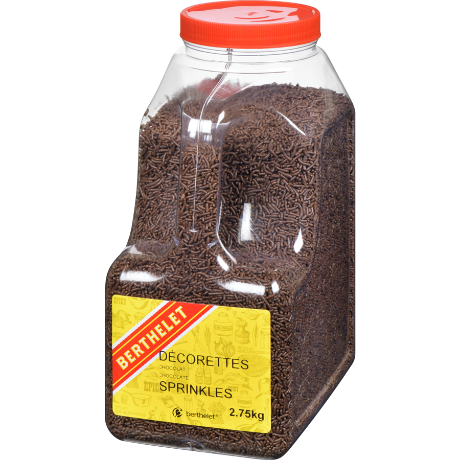 Berthelet - Chocolate Sprinkles - 2.75 kg - Canadian Distribution