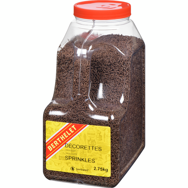 Berthelet - Chocolate Sprinkles - 2.75 kg - Canadian Distribution