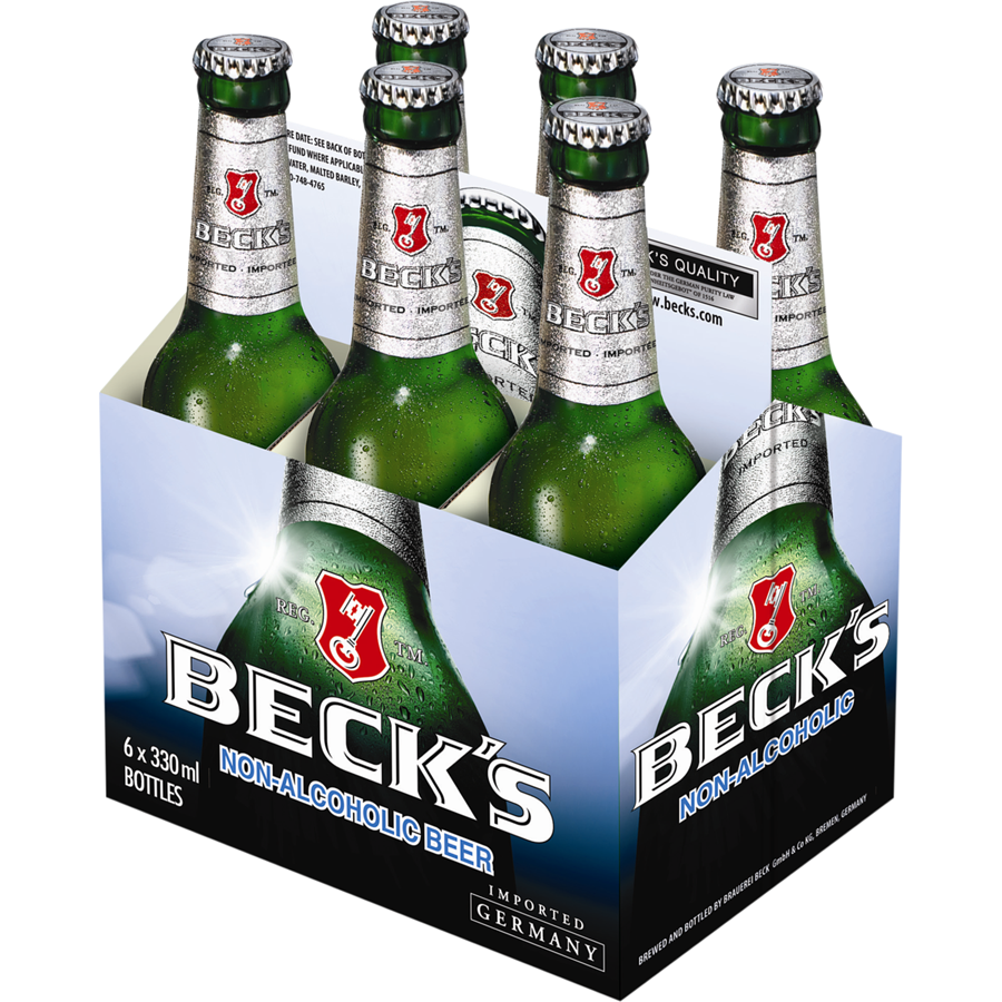 Becks - Non-Alcoholic Beer - Case - 6 x 330 ml - Canadian Distribution