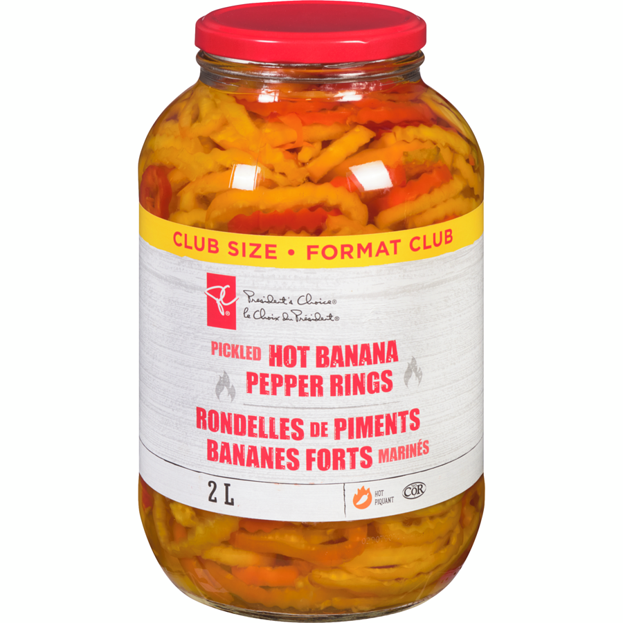 President's Choice - Pickled Hot Banana Pepper Rings - 2 L - Canadian Distribution