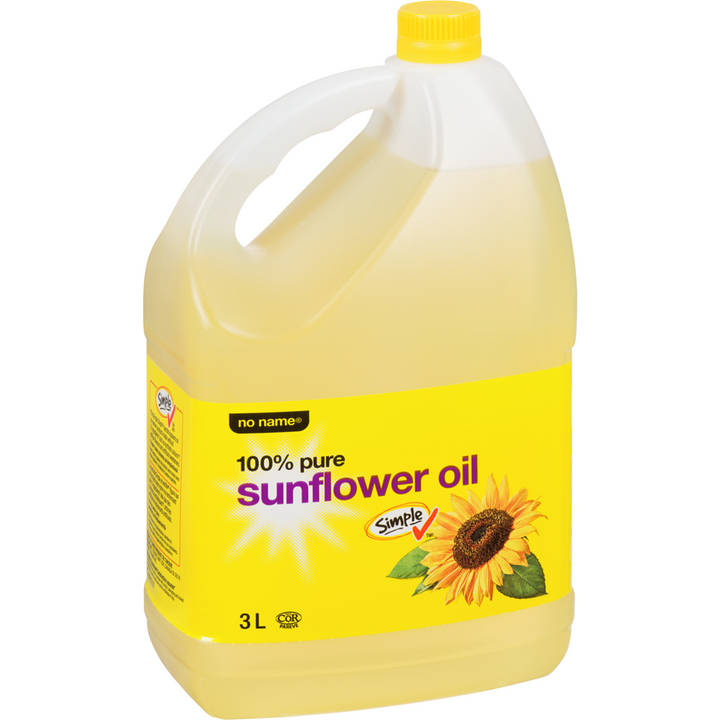 No Name - 100% Pure Sunflower Oil - 3 L - Canadian Distribution