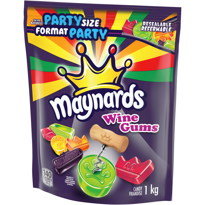 Maynards - Wine Gums Assorted Soft Candy - 1 kg - Canadian Distribution