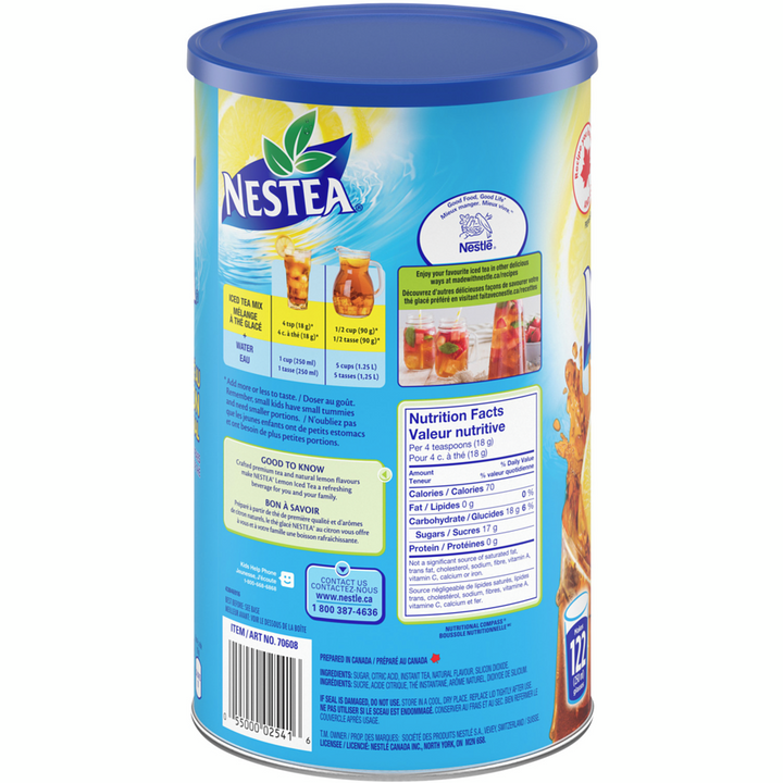 Nestea - Original Lemon Iced Tea Mix - 2 kg - Canadian Distribution