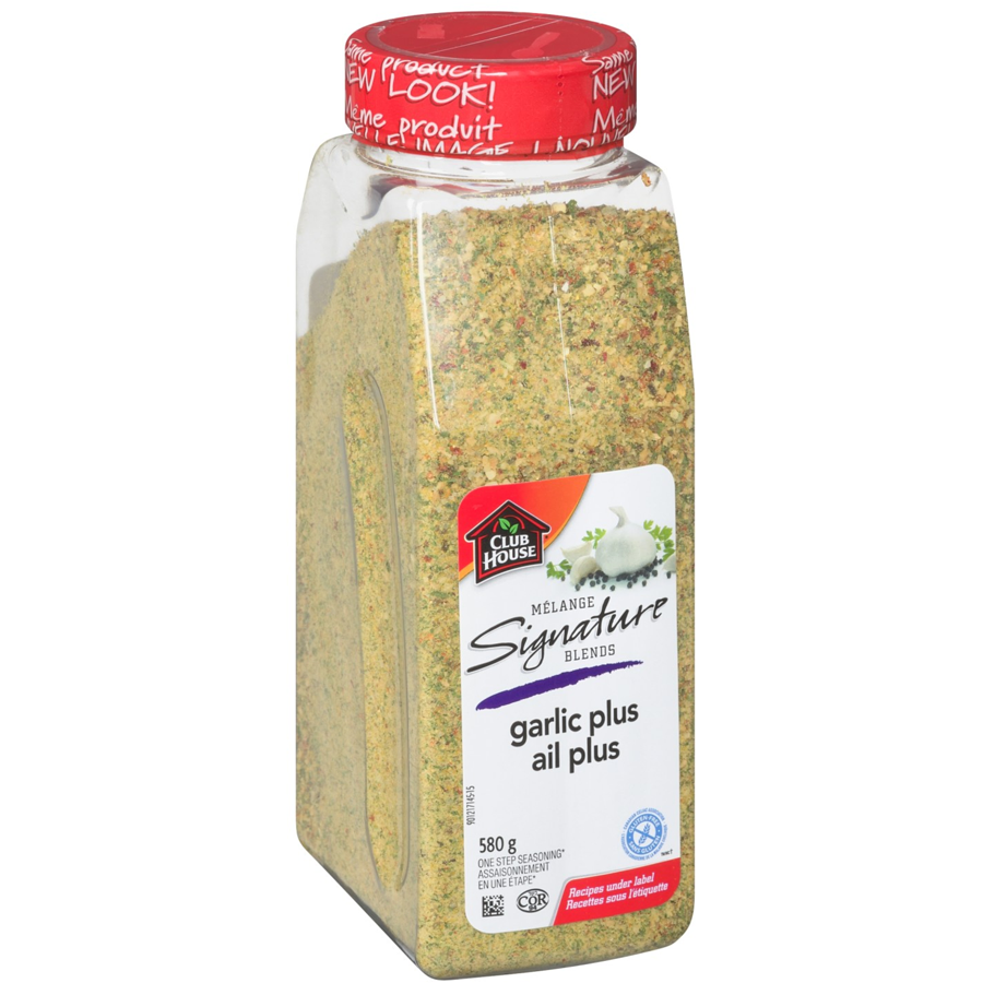 Club House - Garlic Plus One Step Seasoning Signature Blends - 580 g - Canadian Distribution