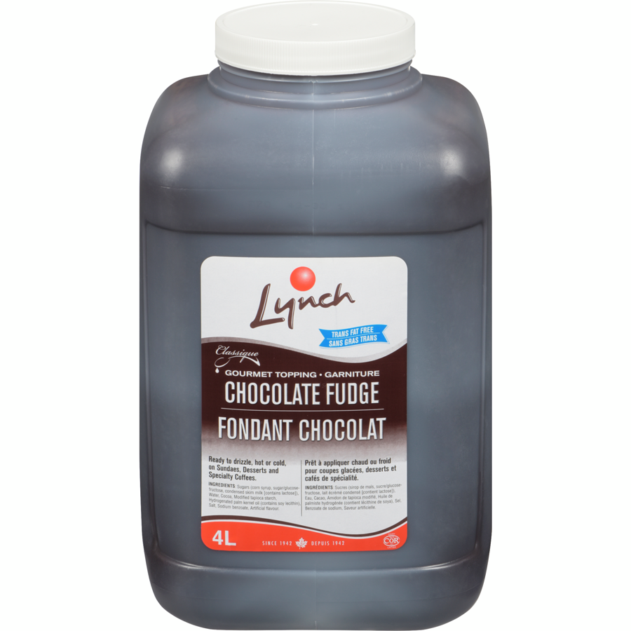 Lynch - Ice Cream Topping, Chocolate Fudge - 4 L - Canadian Distribution