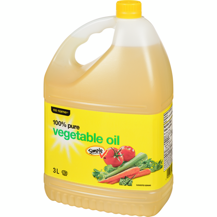 No Name - 100% Pure Vegetable Oil - 3 L - Canadian Distribution