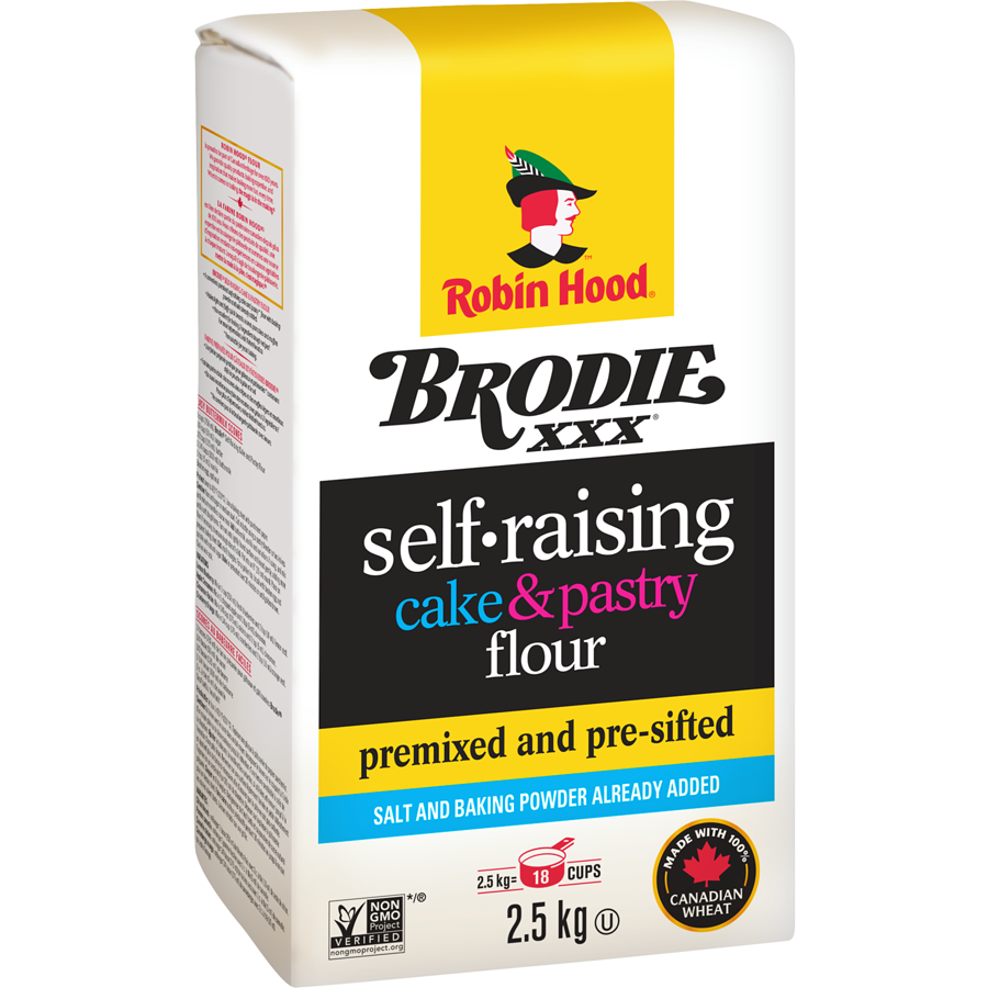 Brodie - Cake & Pastry Self-Raising Flour - 2.5 kg - Canadian Distribution