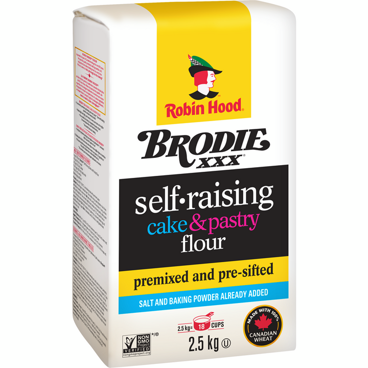 Brodie - Cake & Pastry Self-Raising Flour - 2.5 kg - Canadian Distribution