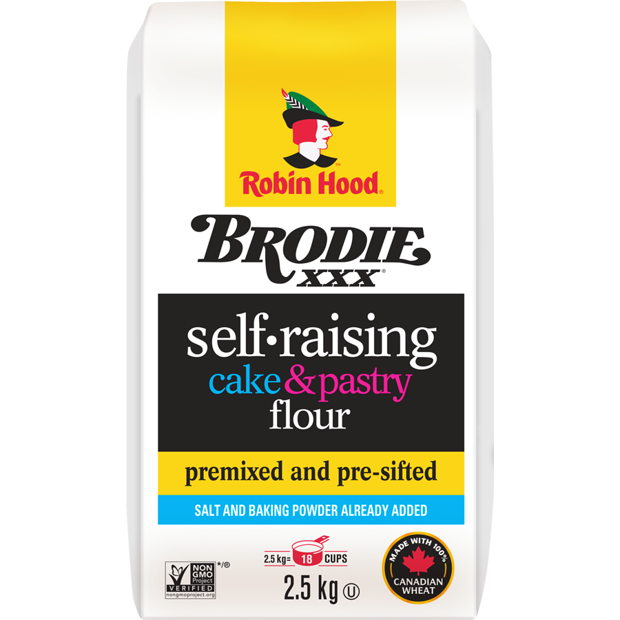 Brodie - Cake & Pastry Self-Raising Flour - 2.5 kg - Canadian Distribution