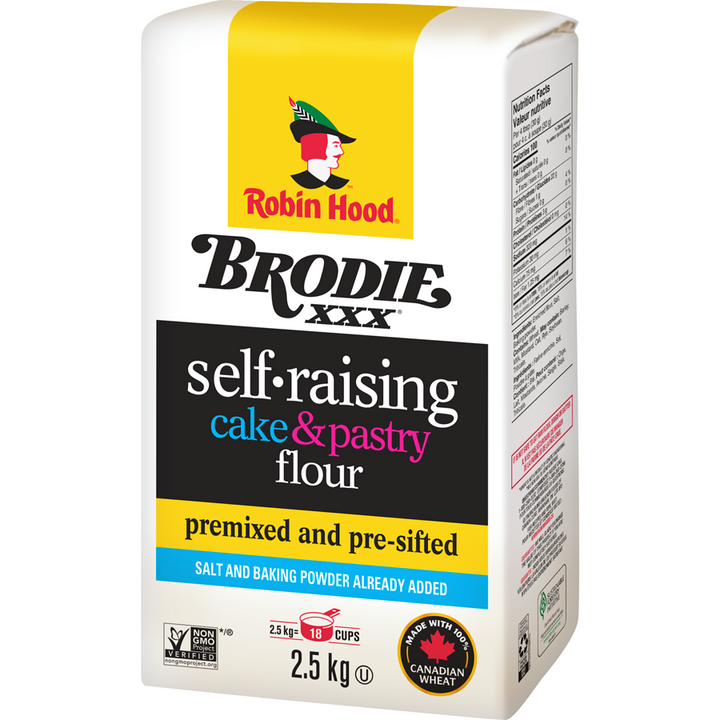 Brodie - Cake & Pastry Self-Raising Flour - 2.5 kg - Canadian Distribution