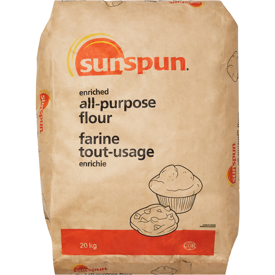 Sunspun - Enriched All-Purpose Flour - 20 kg - Canadian Distribution