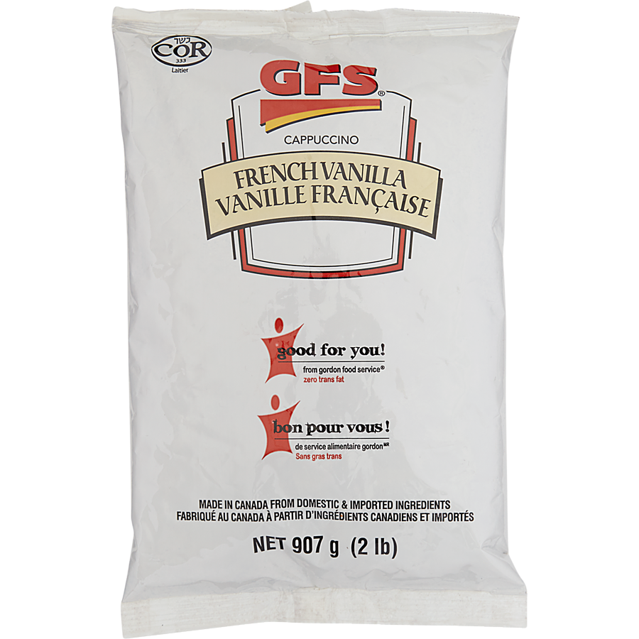 GFS - French Vanilla Cappuccino Powder - 0.91 kg - Canadian Distribution